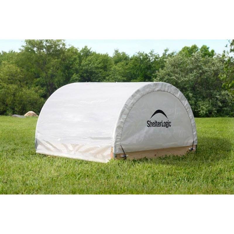 Round Raised Bed Greenhouse with Fully Closable Cover Q57695