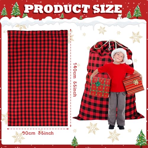 35''x55'' Jumbo Christmas Drawstring Gift Bags U192307