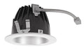 6x22 Round 3000K LED Wallwash Matte Silver Cone U3574