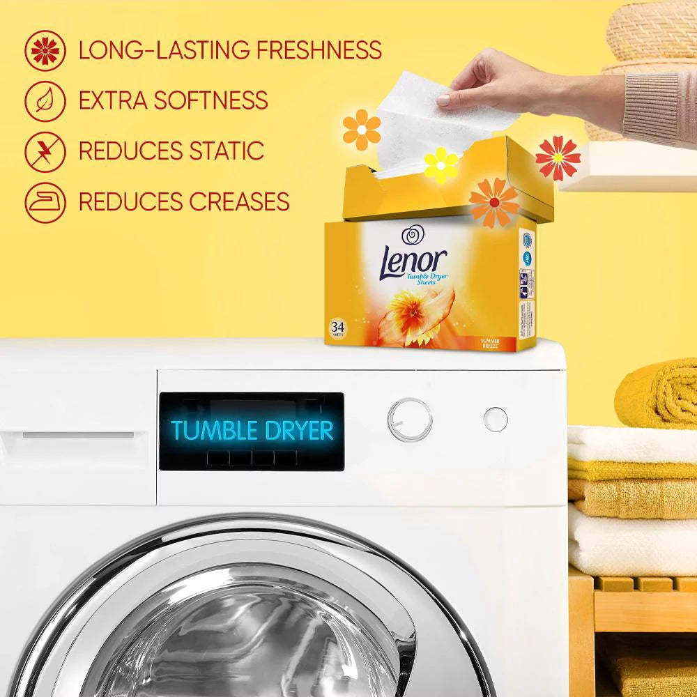 Tumble Dryer Sheets 34 Sheets Pack of 4 C974