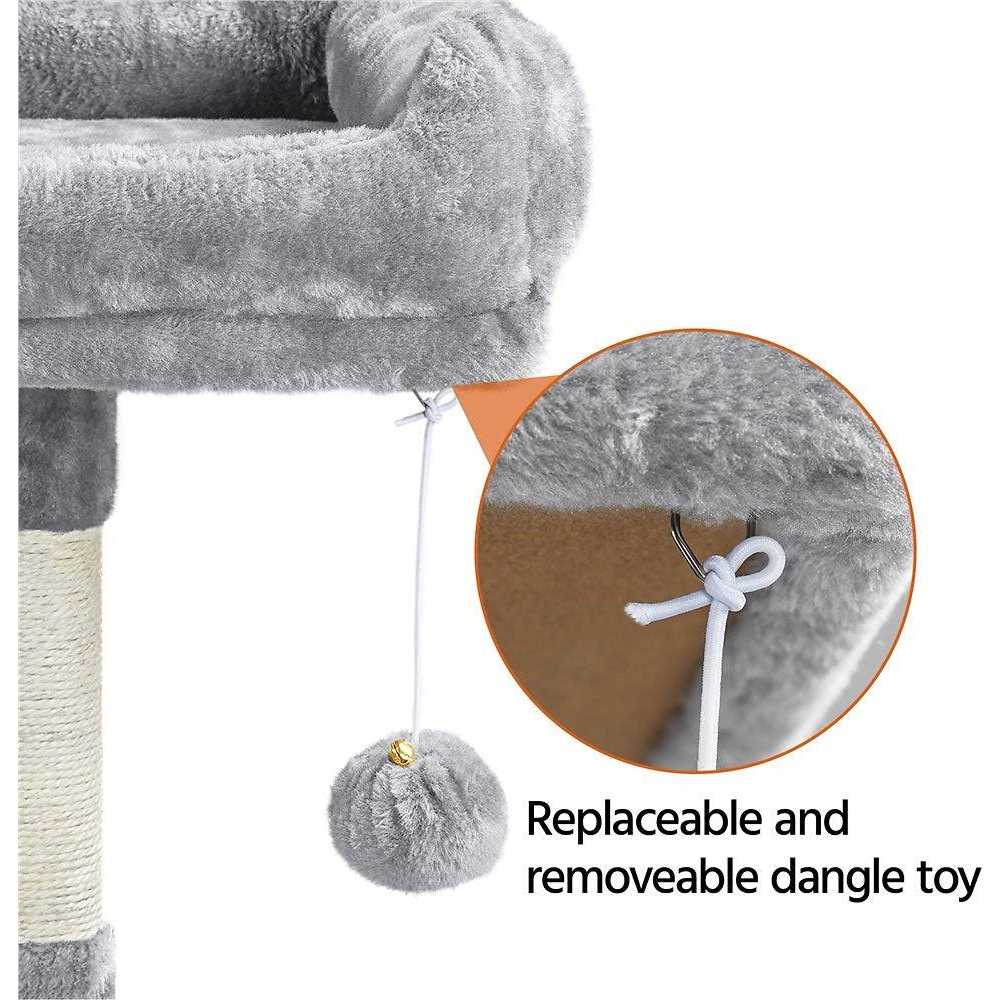 61.5-in Plush Cat Tree Condo X716707