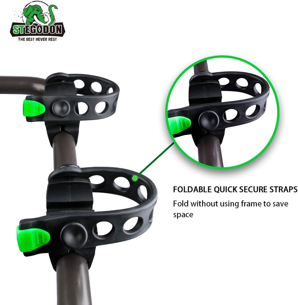 2 Bike Hitch Rack 2'' Hitch Receiver Heavy Duty Bicycle Carrier Racks Hitch Mount Double Foldable Rack Pack of 2 F1033