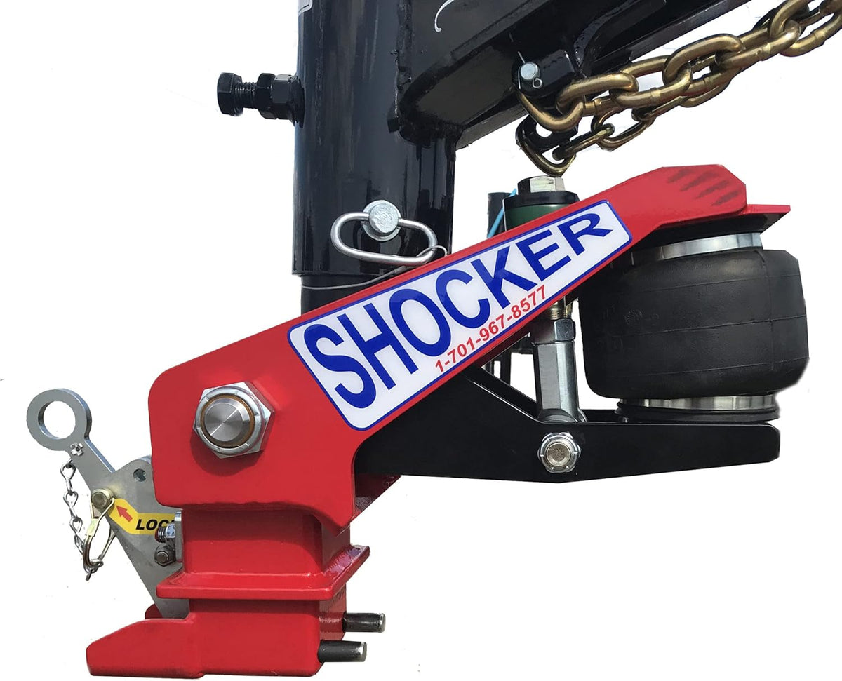 Gooseneck Air Hitch & Coupler, Round 4" Angled Pin 30K SL Coupler U62744