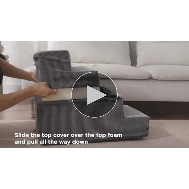 Folding Pet Stairs with Certified Foam Z525
