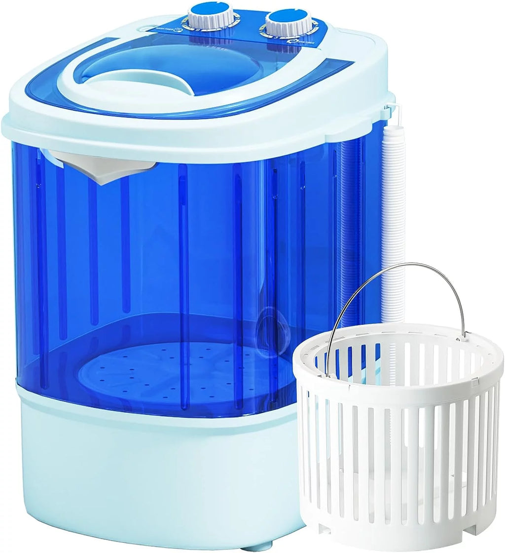 Portable Mini Washing Machine 5.7 lbs 2 in 1 Washer with Drain Hose, Blue D261297