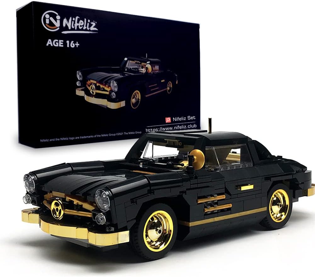 Retro Sports Car Building Blocks Set, 886 Pcs P649