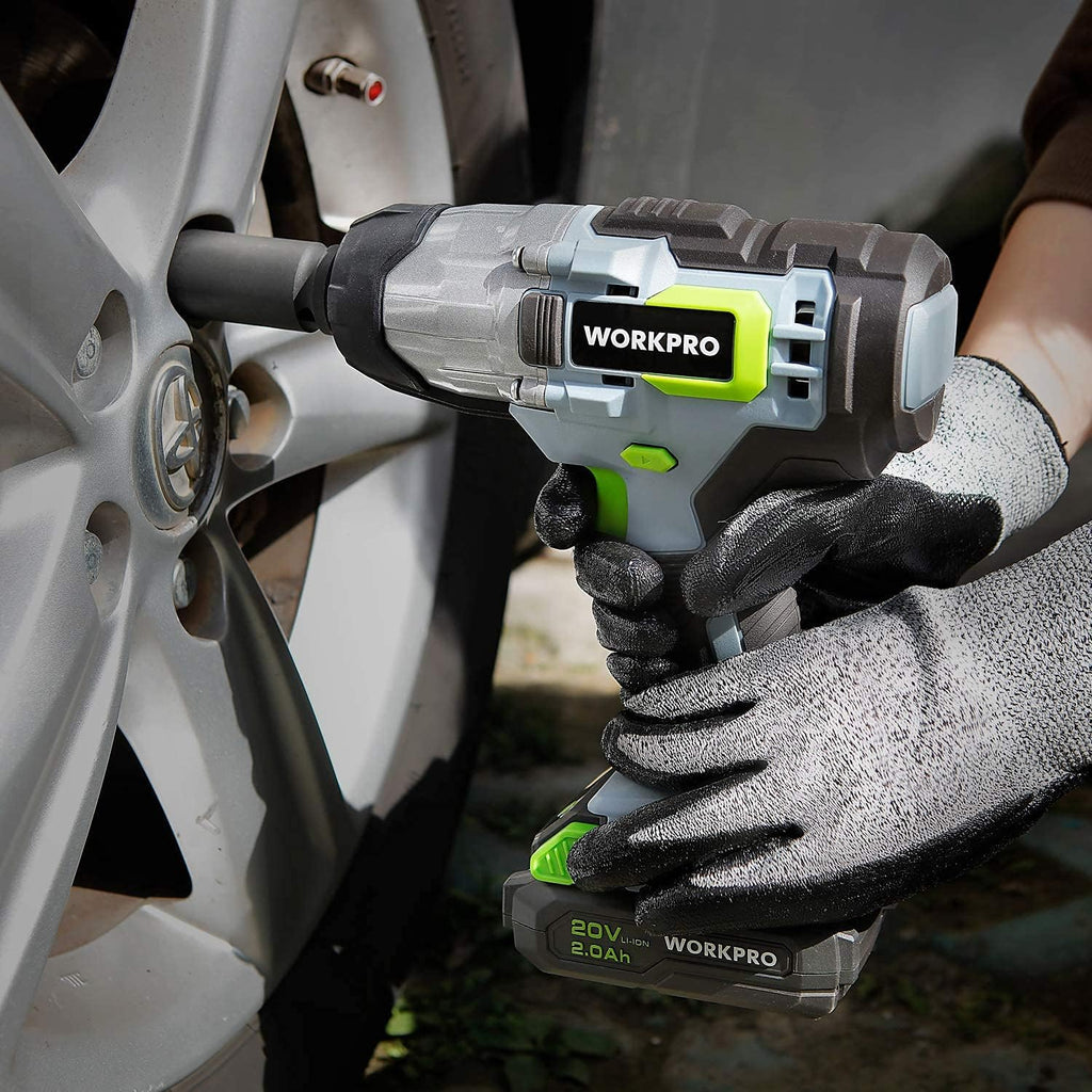 20V Cordless Impact Wrench, 1/2-inch, 320 Ft Pounds Max Torque, 2.0Ah Li-ion Battery with Fast Charger, Belt Clip R683262