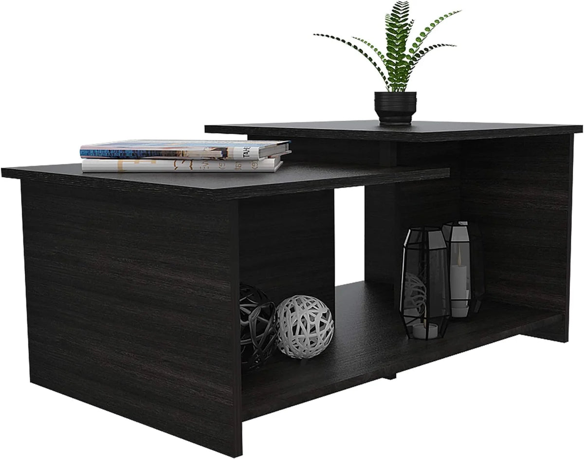 Espresso Coffee Table with Open Storage Z86312