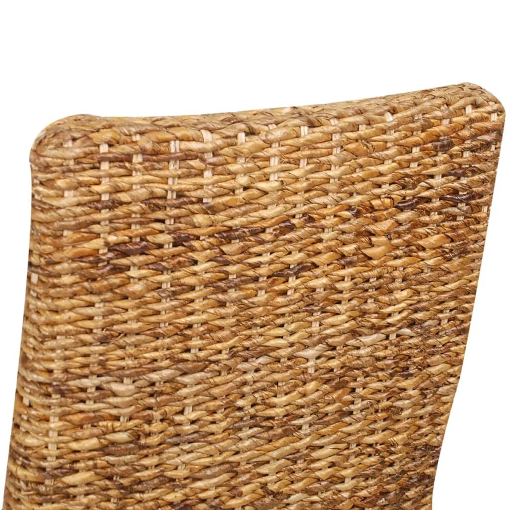 Dining Chairs 2 pcs Abaca and Solid Mango Wood N447623