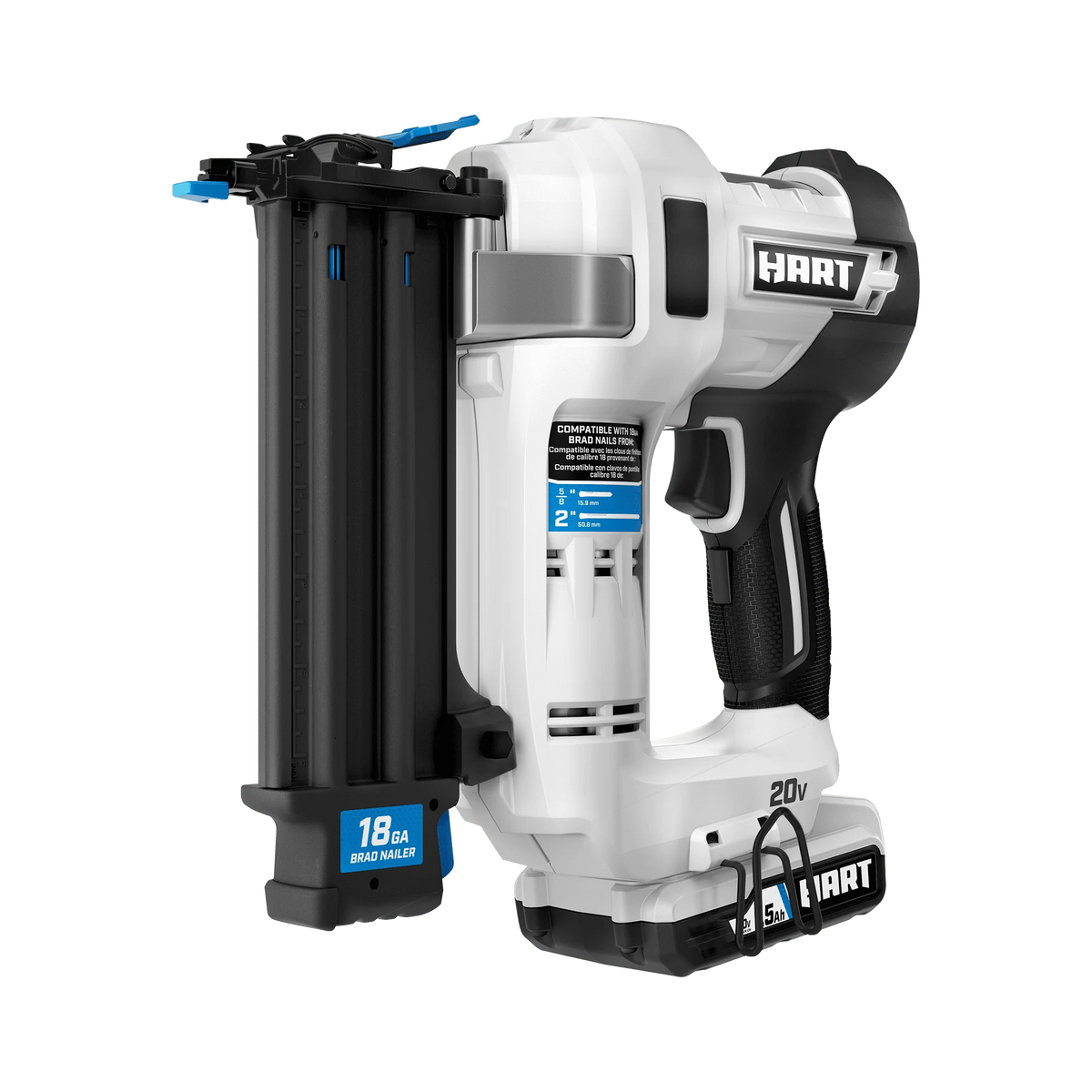 20-Volt 18-Gauge Battery-Powered Brad Nailer Kit T745