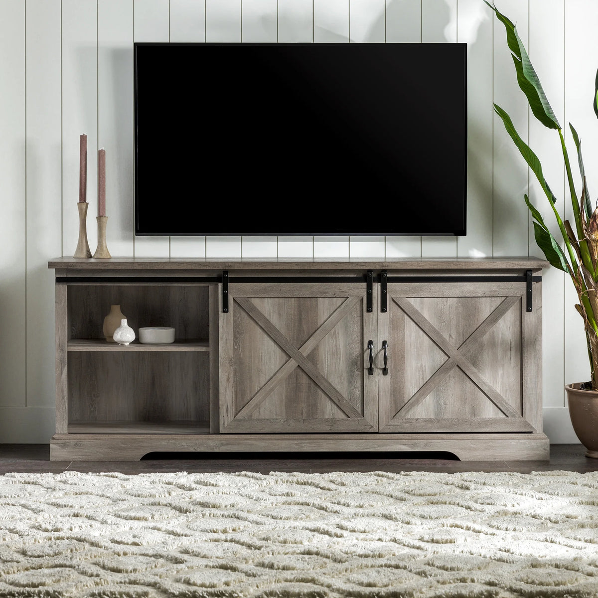 Modern Sliding Door TV Stand L74238