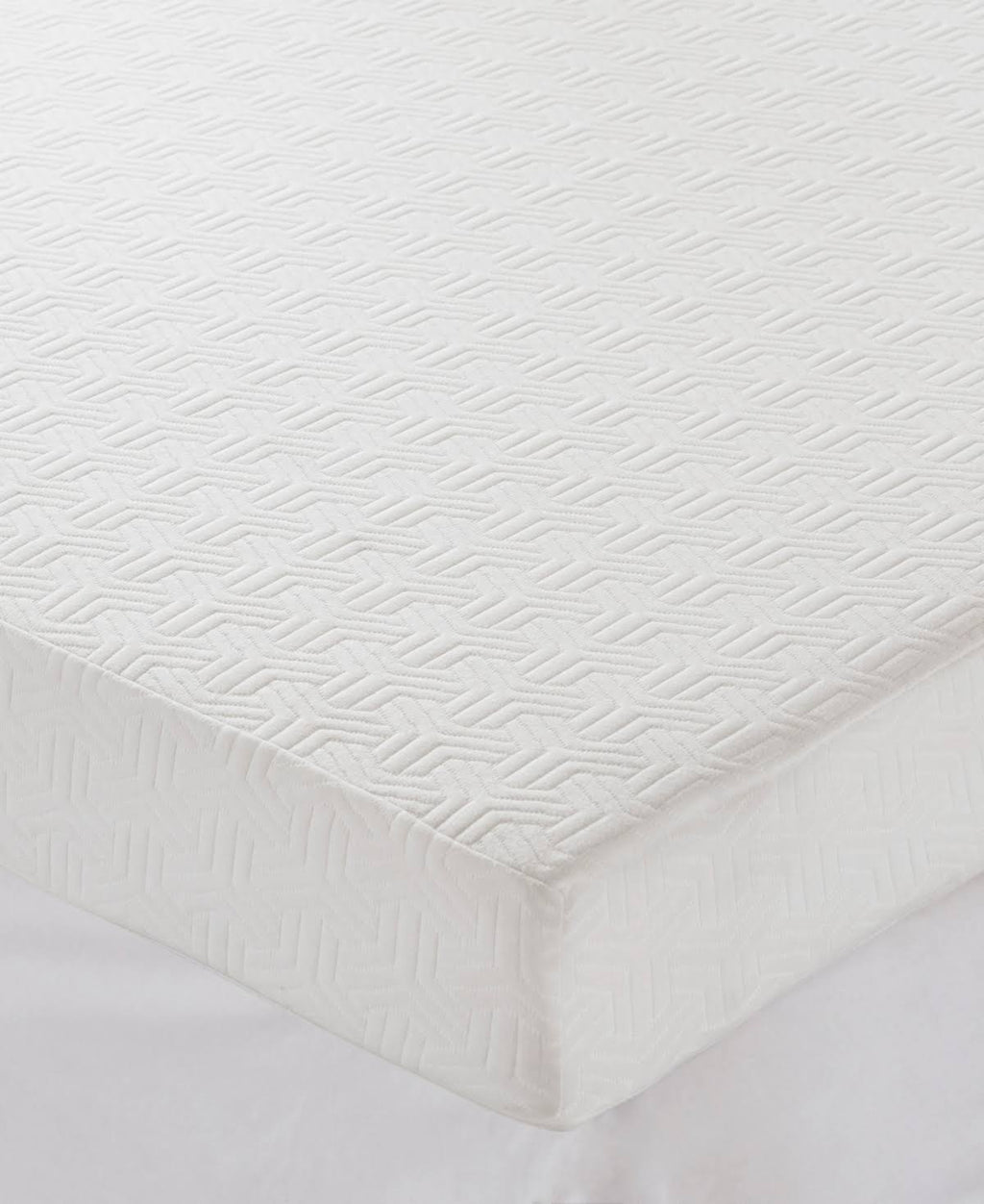 White Twin Memory Foam Mattress Topper V7354